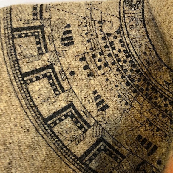 Vintage Aztec South American Art Printed Wool Fringe Blanket Cap --- One… - Picture 11 of 16